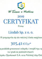 Certyfikat "W trosce o&nbsp;Naturę"