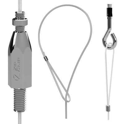 Systemy podwieszeń Lindab  Zip‑Clip > System zawieszenia z mocowaniem kotwowym FASTRAILLOOP